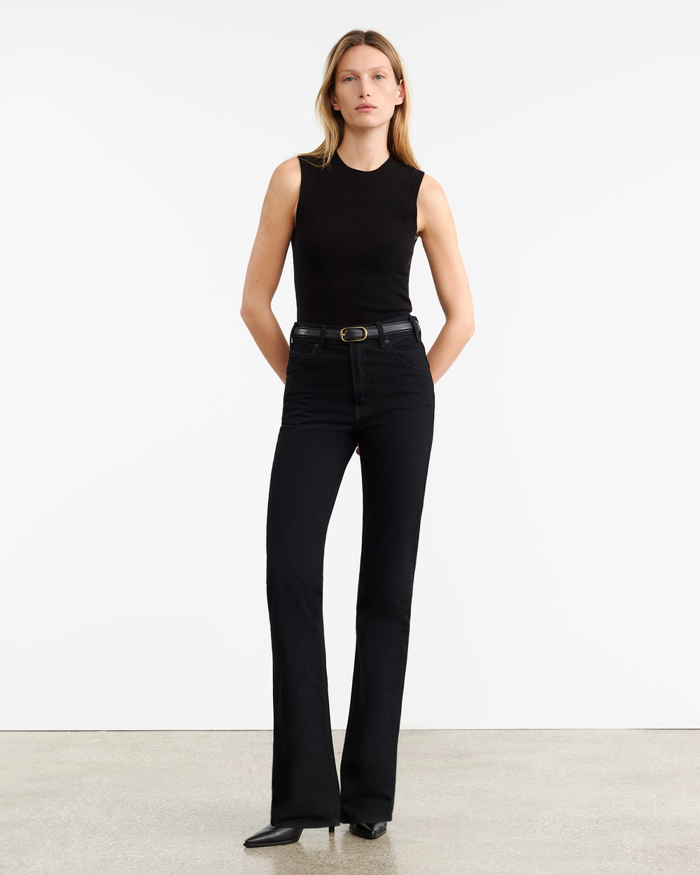 MAY CASHMERE TANK IN BLACK