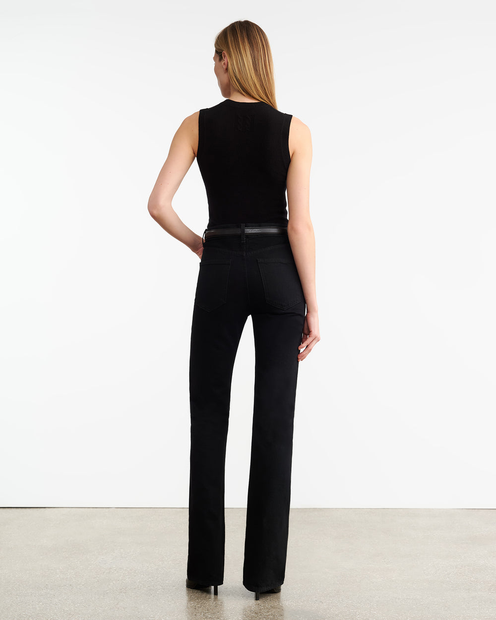 MAY CASHMERE TANK IN BLACK