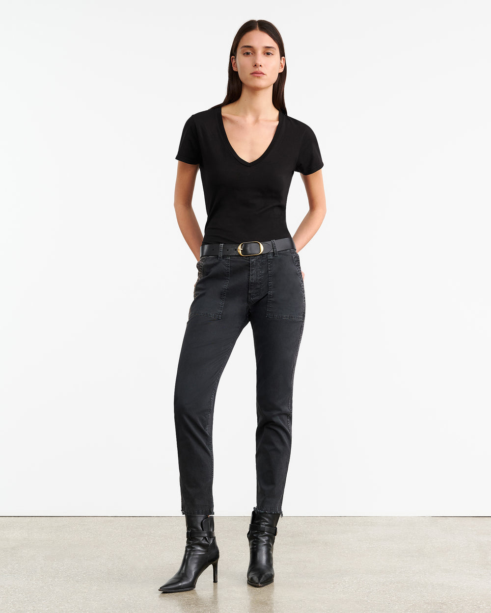 JENNA PANT IN CARBON