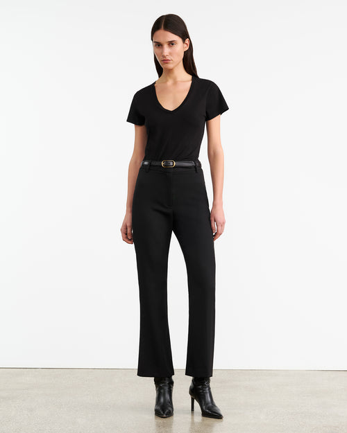 CROPPED CORETTE PANT IN BLACK