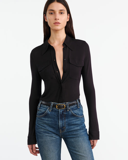 AVELINE SHIRT IN BLACK