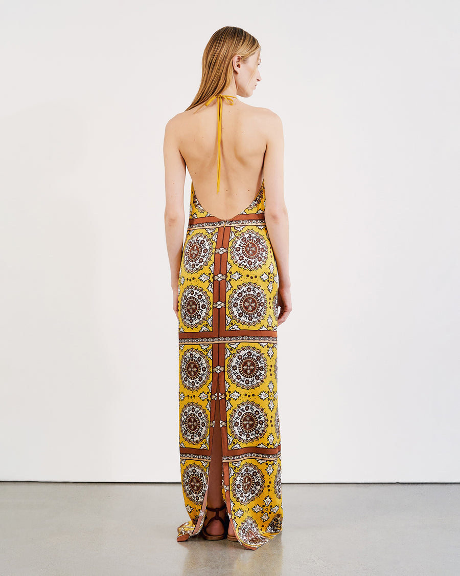 SCARF PRINT YELLOW