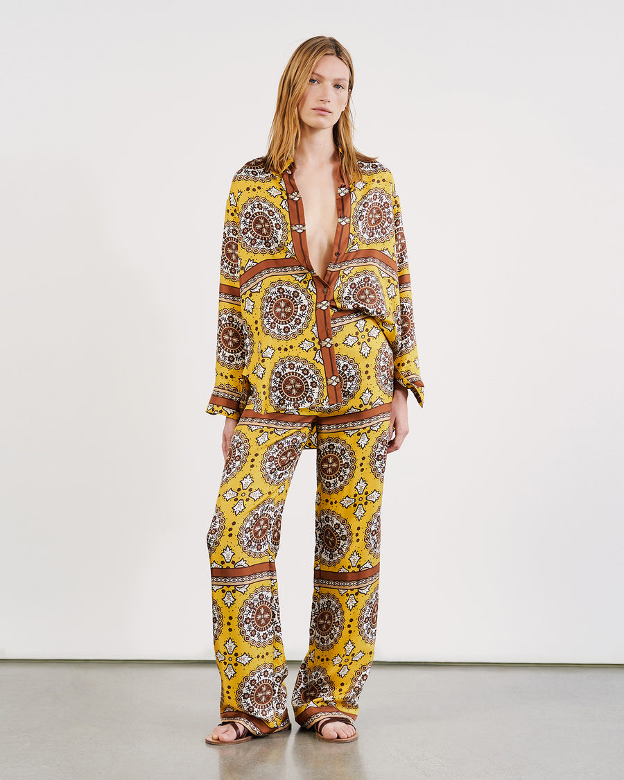 SCARF PRINT YELLOW