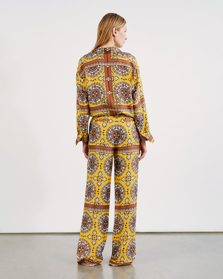 SCARF PRINT YELLOW