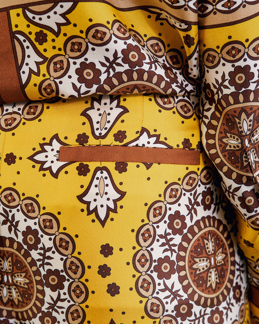 SCARF PRINT YELLOW
