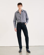 FINN SHIRT IN BLACK/WHITE STRIPE