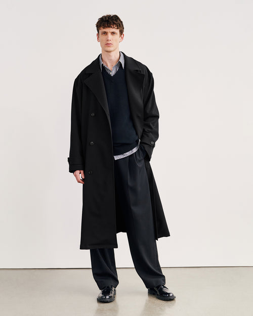 ERNEST TRENCH COAT IN BLACK