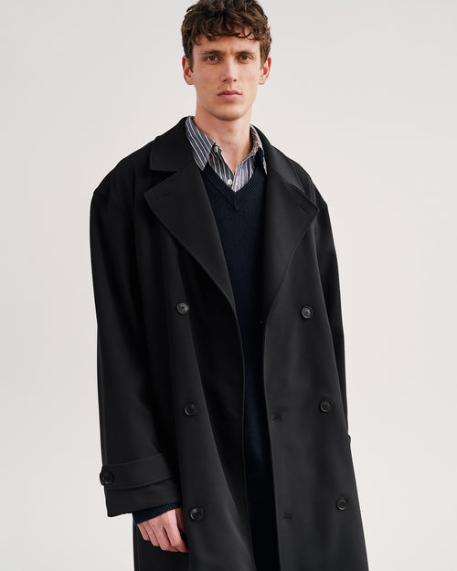 ERNEST TRENCH COAT IN BLACK