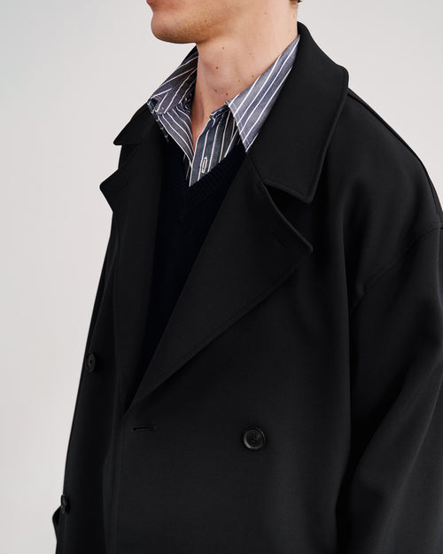 ERNEST TRENCH COAT IN BLACK