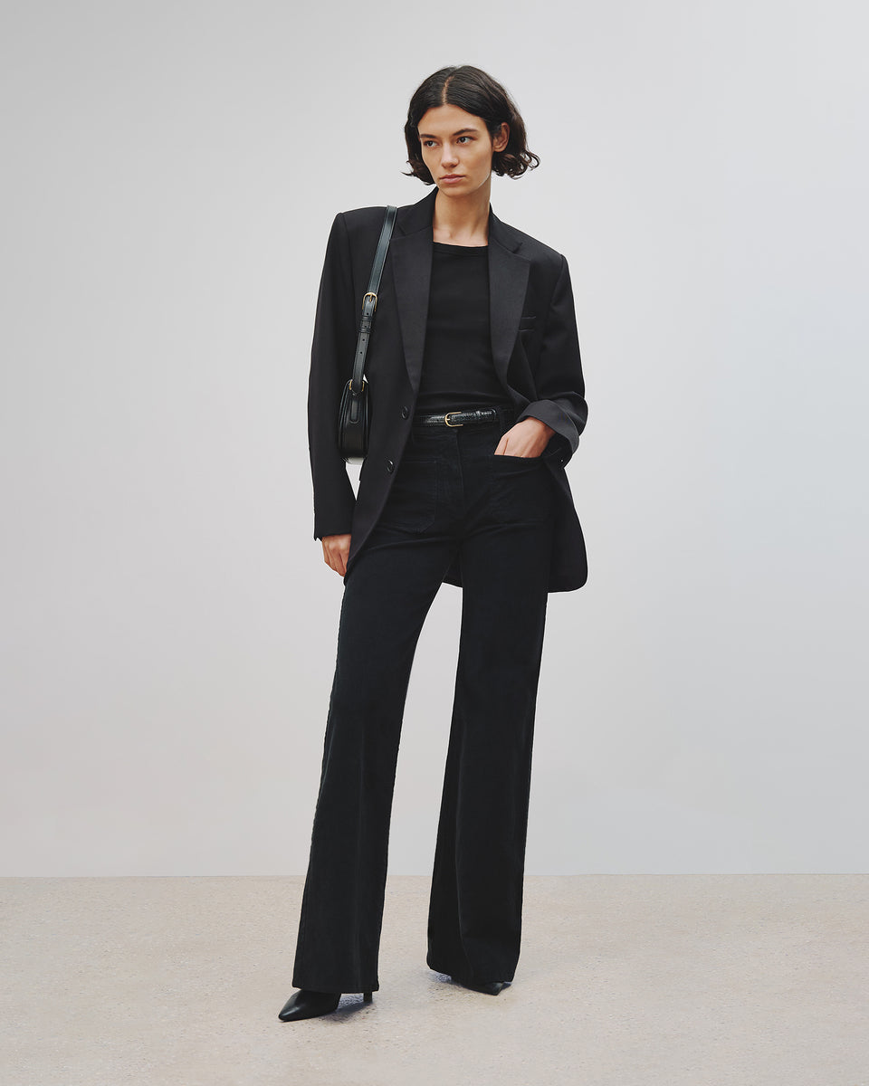 FLORENCE CORDUROY PANT IN BLACK