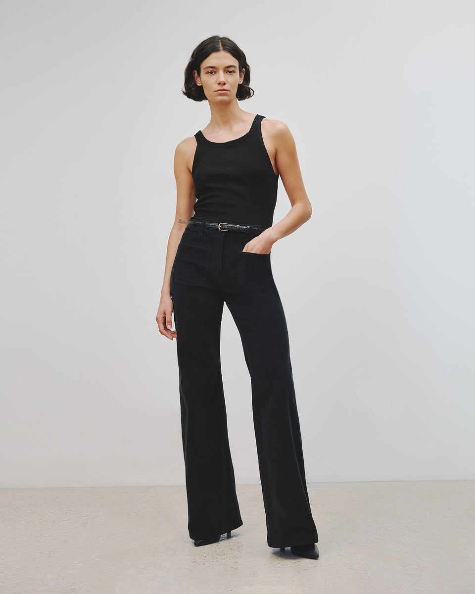 FLORENCE CORDUROY PANT IN BLACK