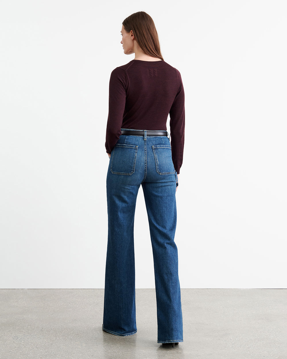 ORIANA SWEATER IN BURGUNDY