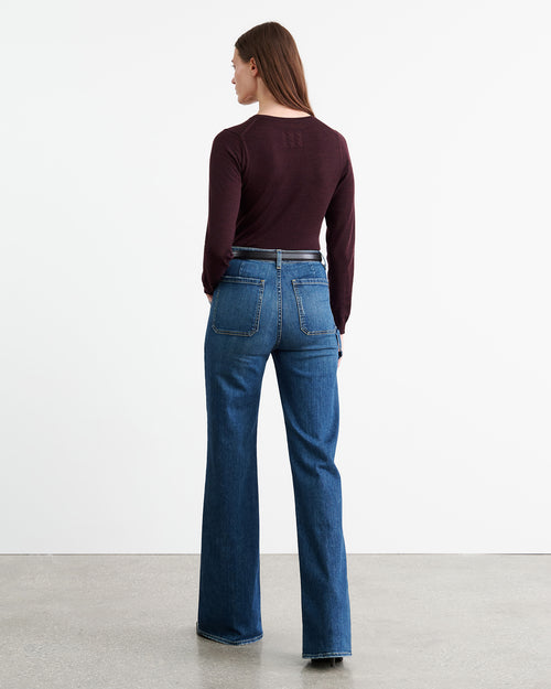 ORIANA SWEATER IN BURGUNDY