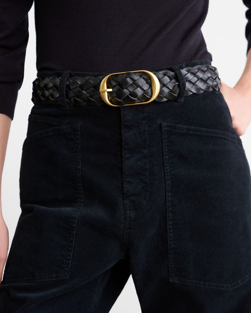 BRAIDED NILI BELT IN BLACK