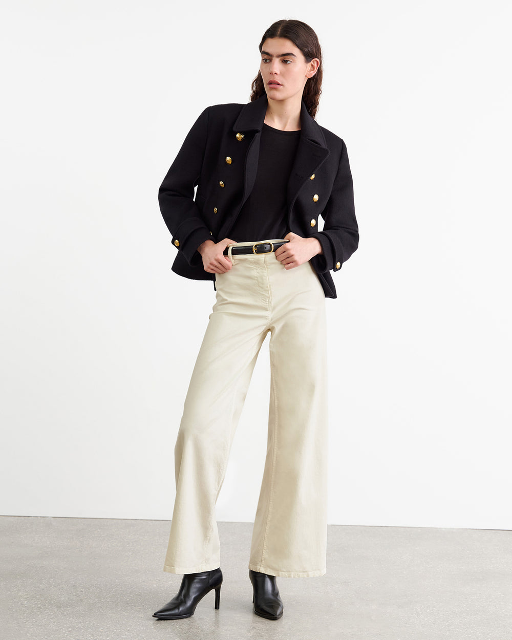 MEGAN PANT IN BONE