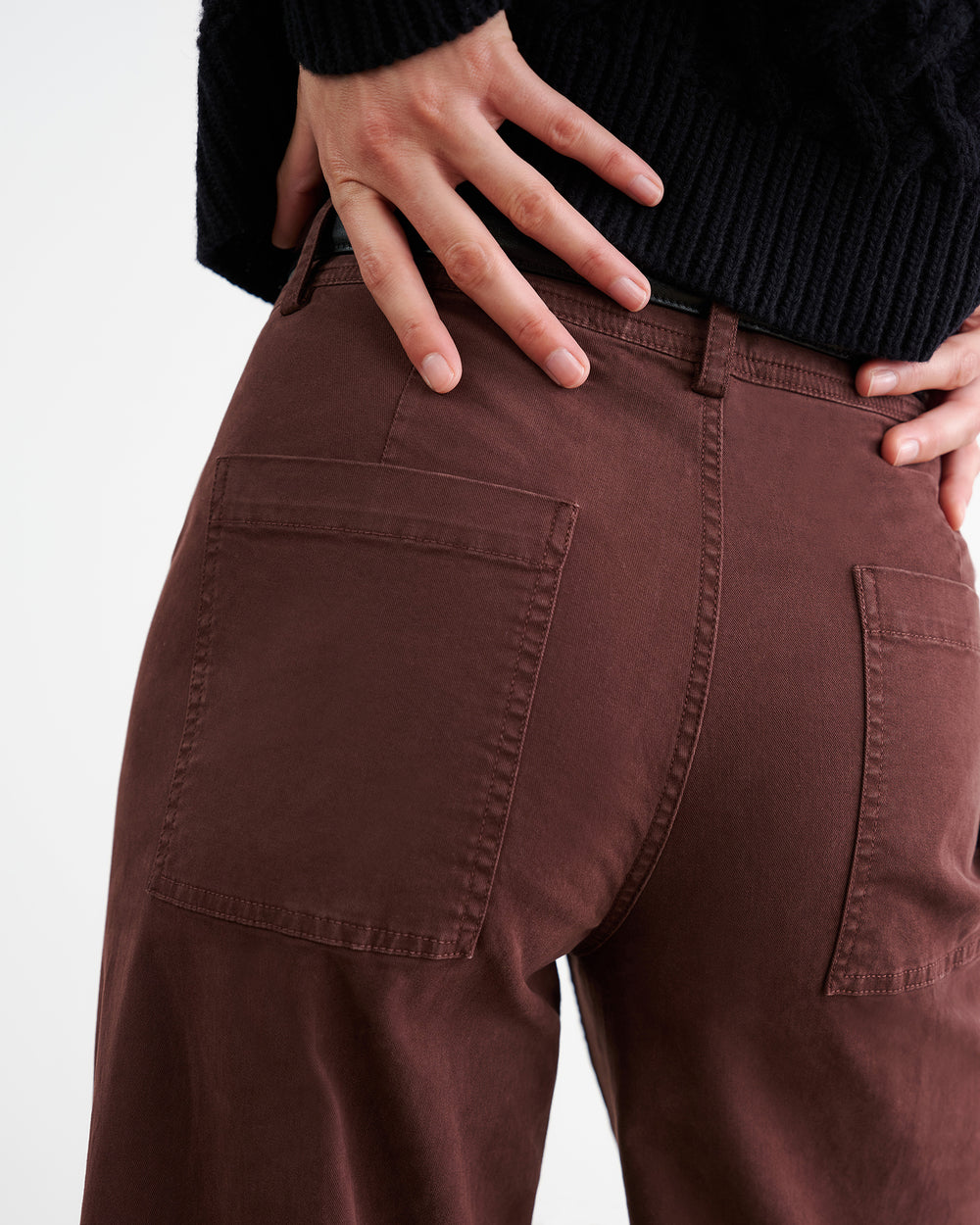 MEGAN PANT IN OXBLOOD