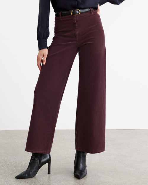 MEGAN CORDUROY PANT IN OXBLOOD