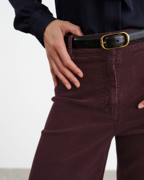 MEGAN CORDUROY PANT IN OXBLOOD