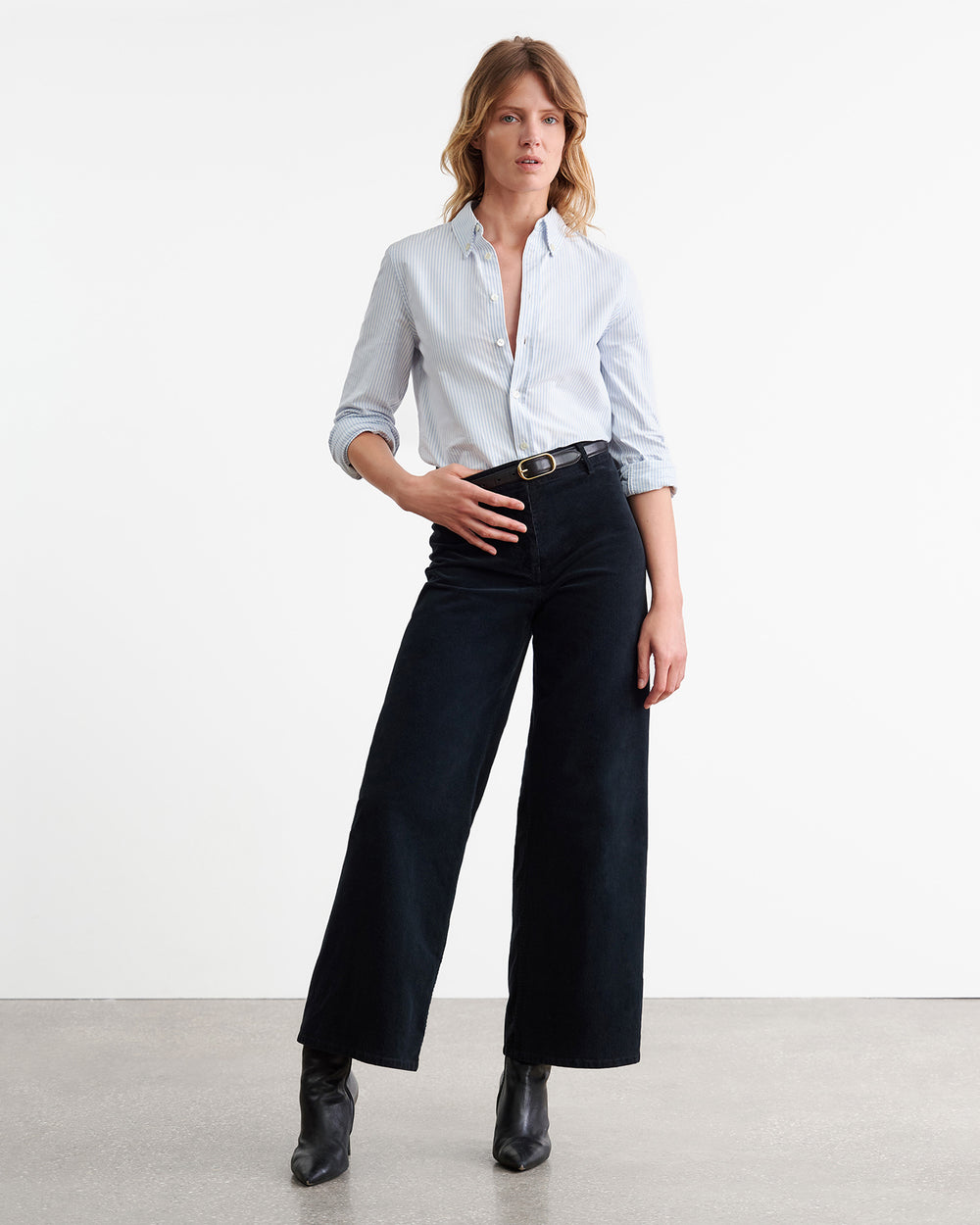 MEGAN CORDUROY PANT IN MIDNIGHT