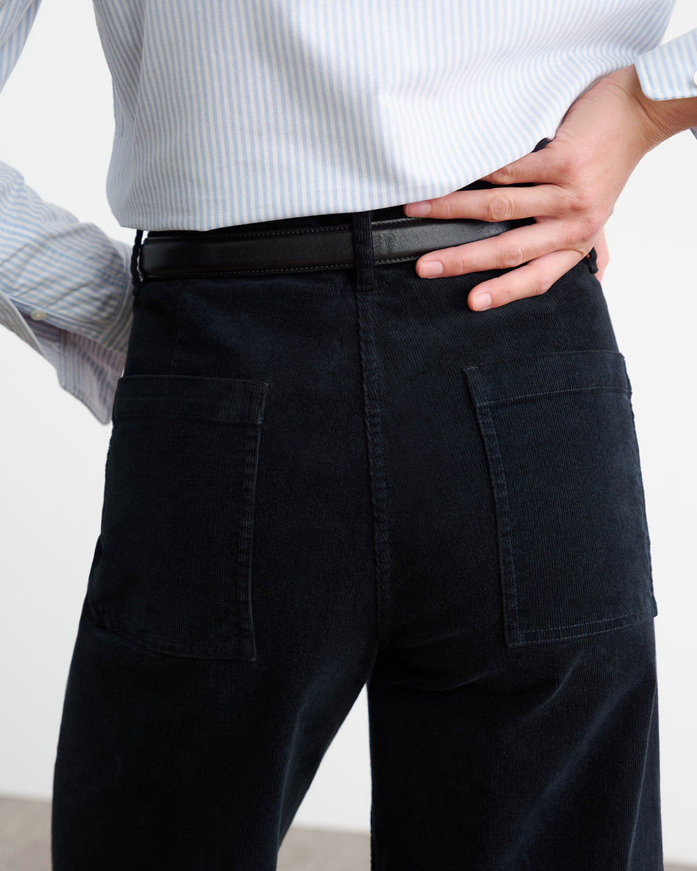 MEGAN CORDUROY PANT IN MIDNIGHT