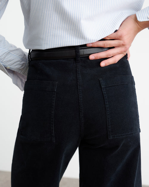 MEGAN CORDUROY PANT IN MIDNIGHT