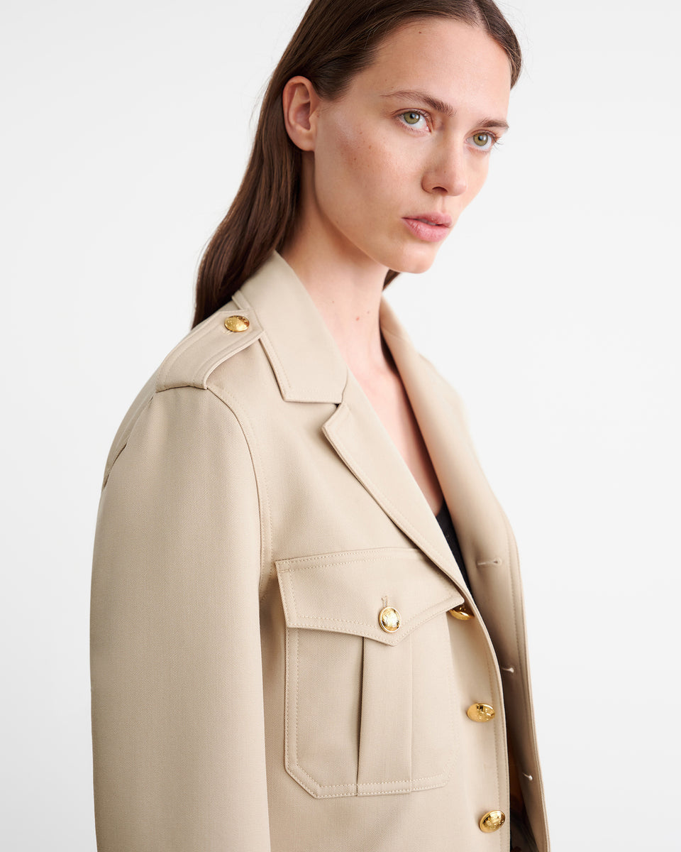 LISE JACKET IN ROOSEVELT KHAKI