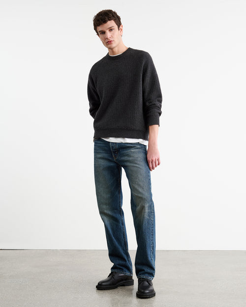 KADIR SWEATER IN CHARCOAL MELANGE