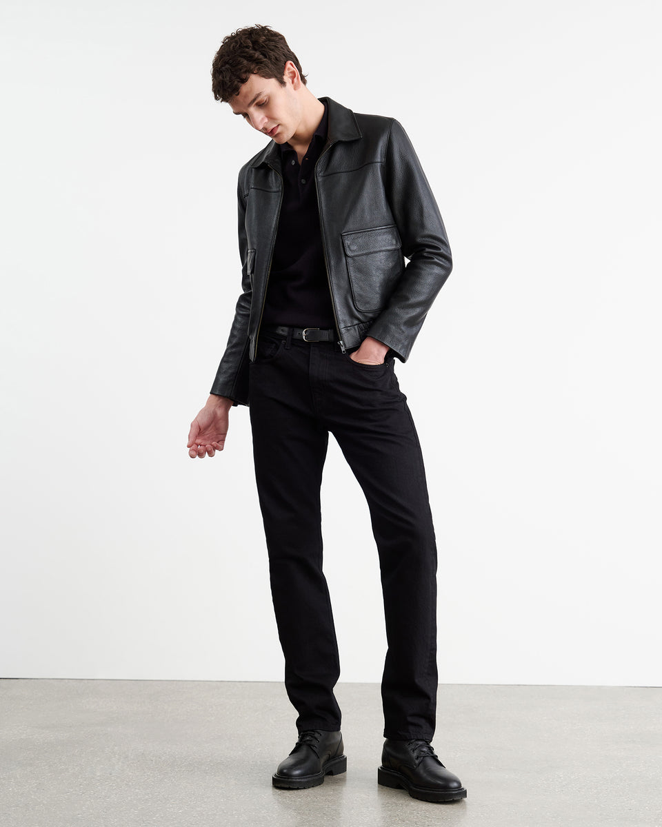 JOVAN CASHMERE POLO IN DARK NAVY