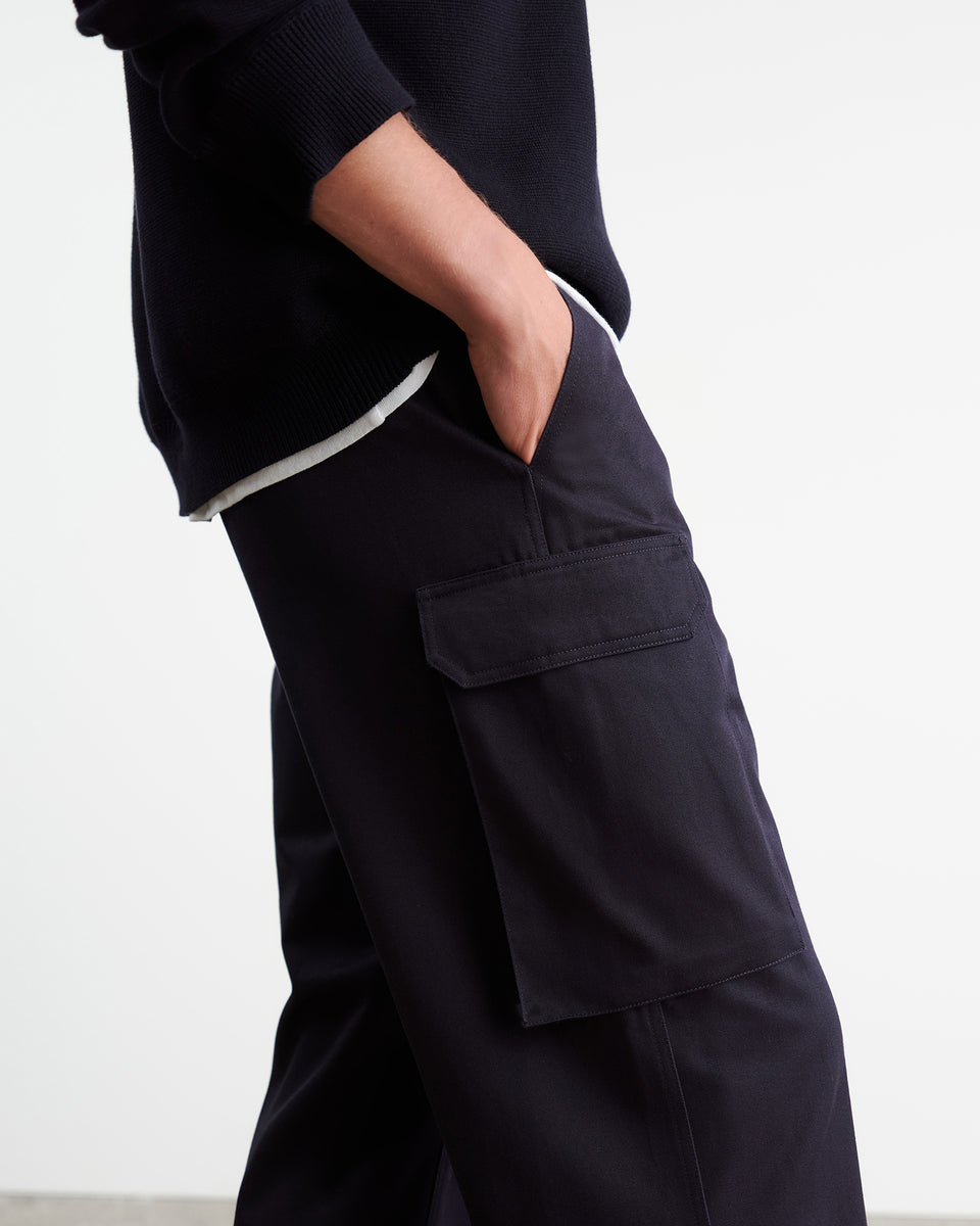 FRIEDMAN COTTON PANT IN MIDNIGHT