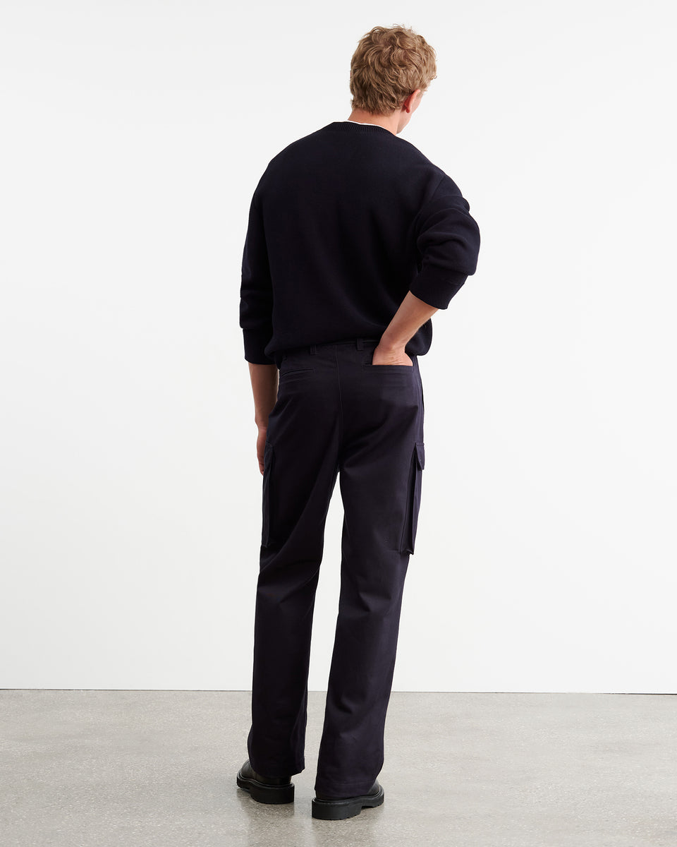FRIEDMAN COTTON PANT IN MIDNIGHT