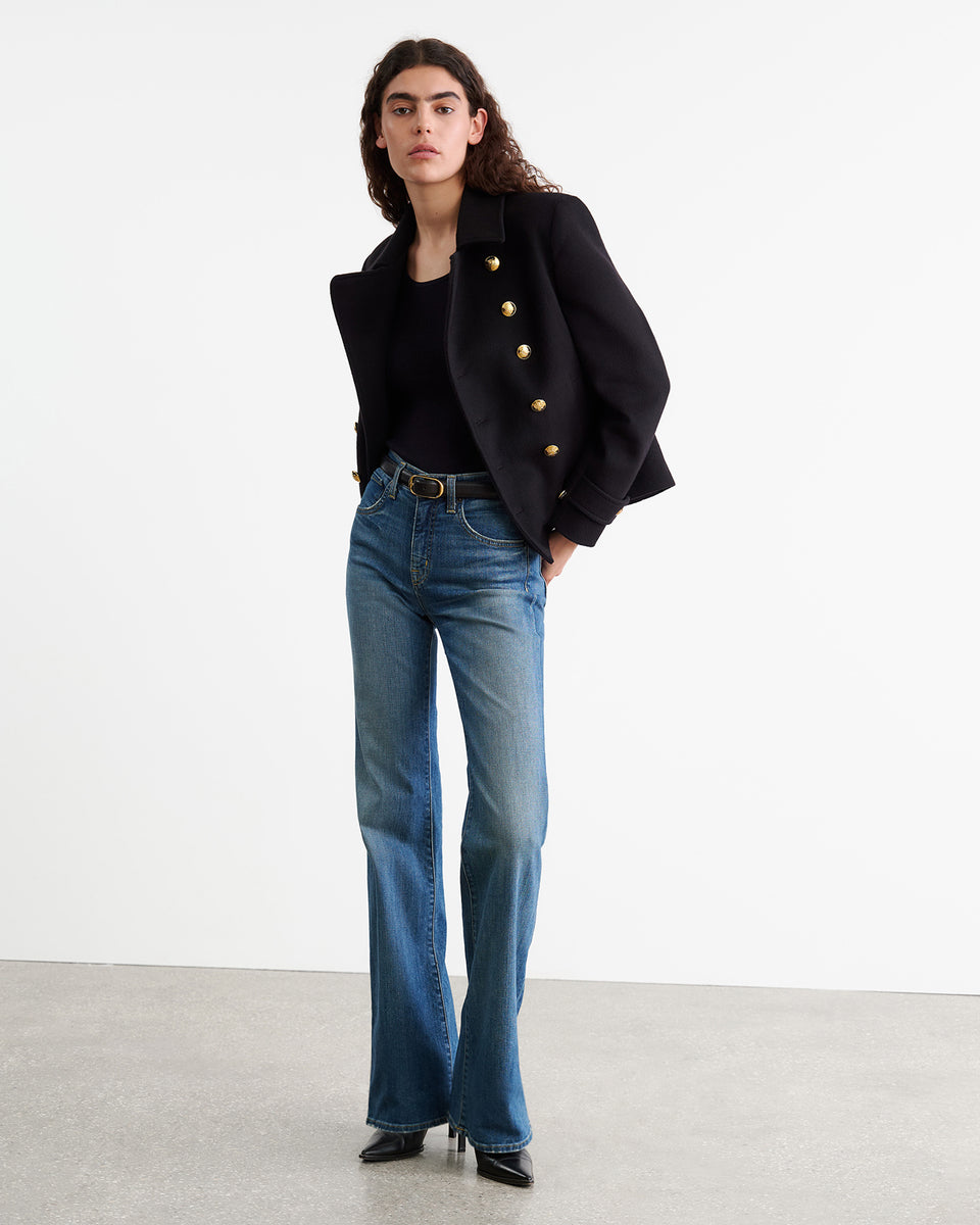 ORNELLA PEACOAT IN BLACK
