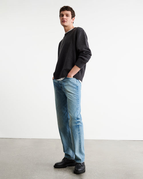 MADDOX SWEATER IN CHARCOAL MELANGE