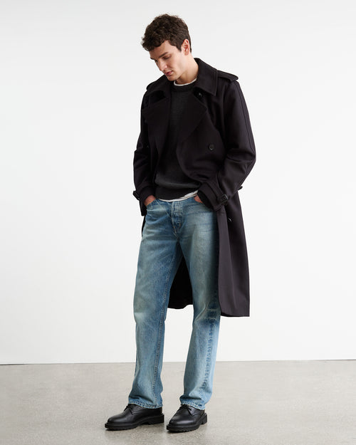 MADDOX SWEATER IN CHARCOAL MELANGE