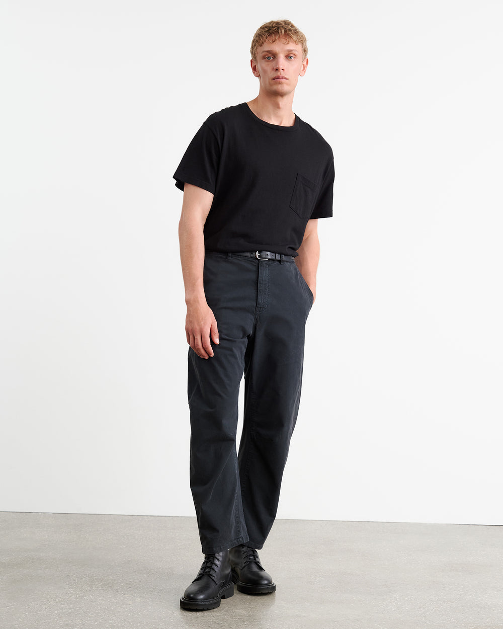 BRANDON TEE IN JET BLACK