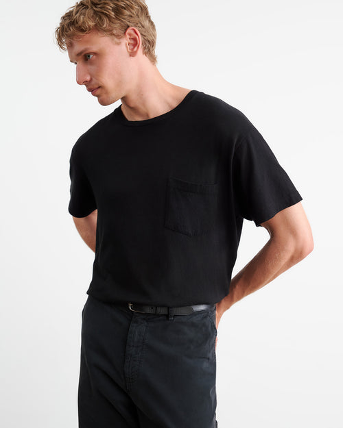 BRANDON TEE IN JET BLACK