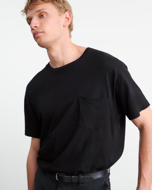 BRANDON TEE IN JET BLACK