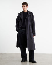 KIERAN TRENCH COAT IN DARK NAVY