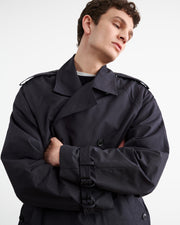 KIERAN TRENCH COAT IN DARK NAVY