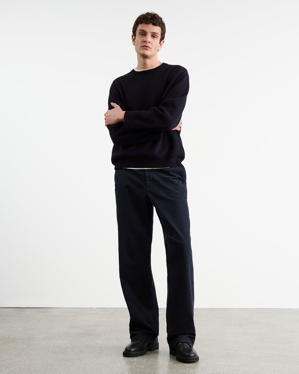 CARSEN COTTON PANT IN MIDNIGHT