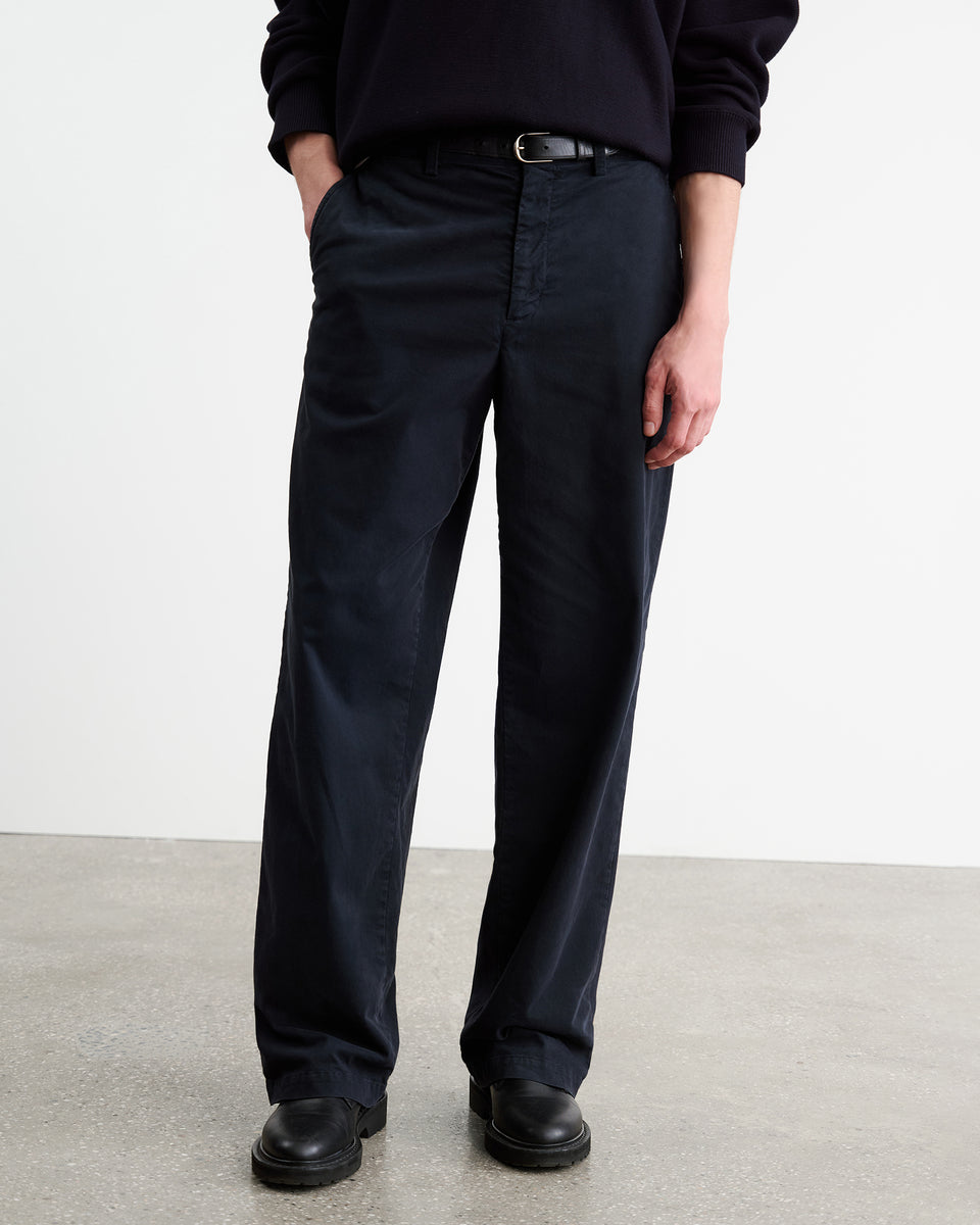 CARSEN COTTON PANT IN MIDNIGHT