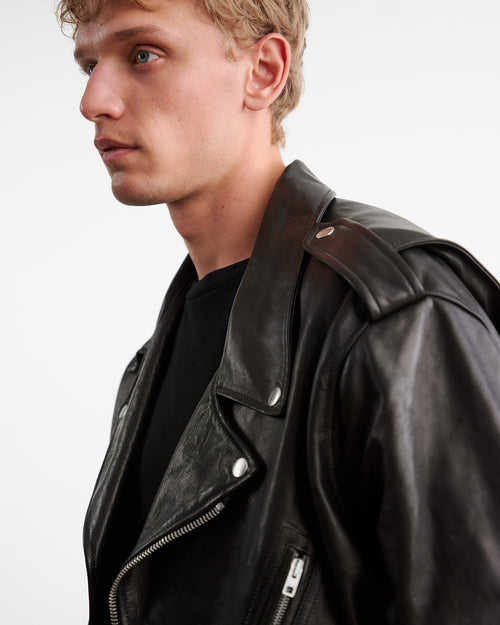 ALEX LEATHER JACKET IN BLACK