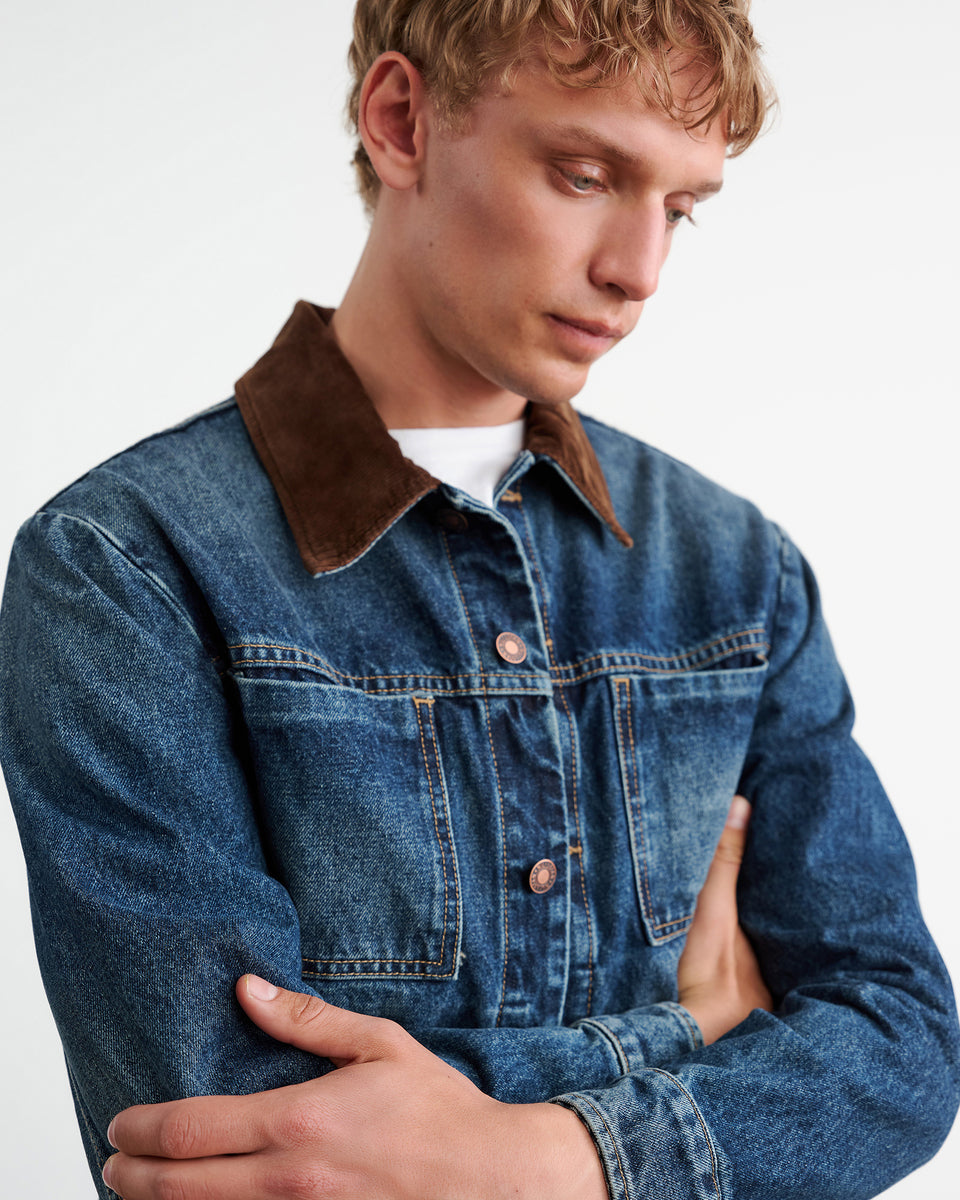 CHESTER DENIM JACKET IN SIMON WASH
