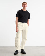 CARPENTER COTTON PANT IN BONE