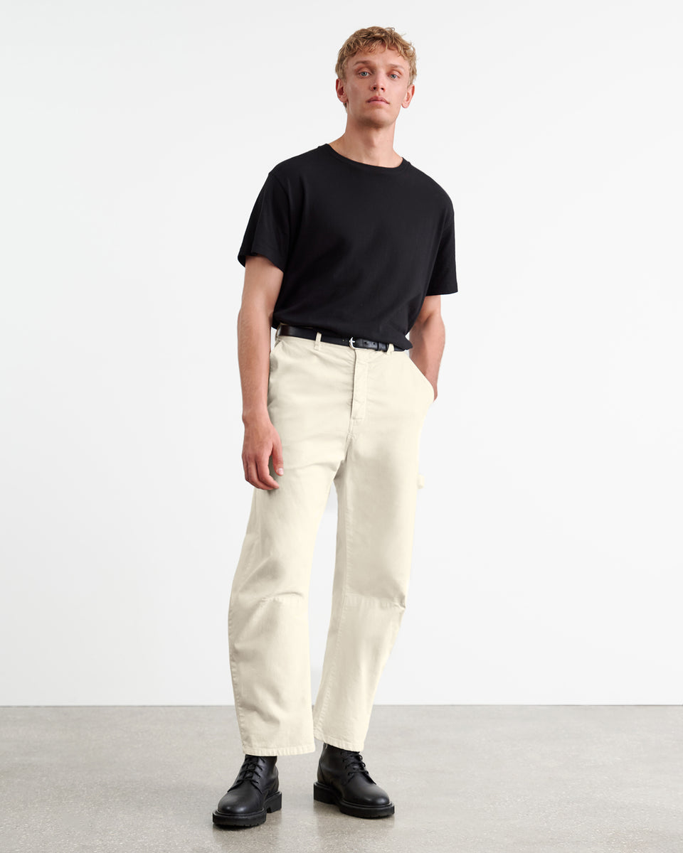 CARPENTER COTTON PANT IN BONE