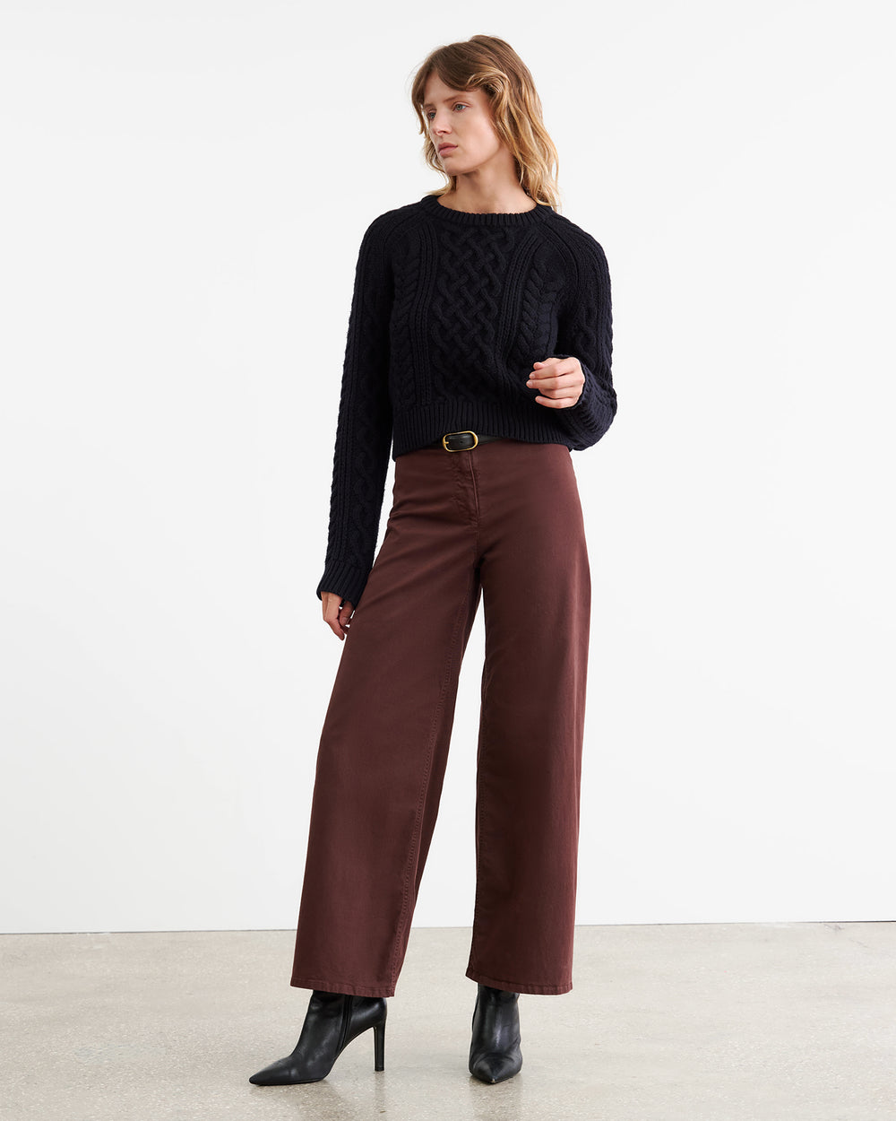 MEGAN PANT IN OXBLOOD