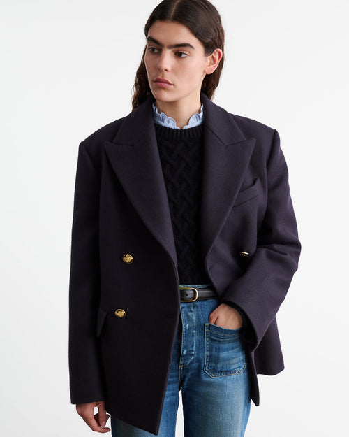 VIANNEY COAT IN DARK NAVY