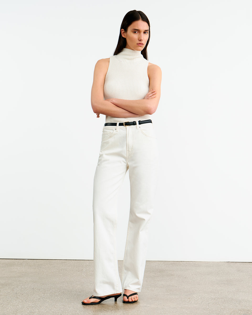 SONIA SWEATER TANK IN IVORY