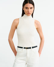 SONIA SWEATER TANK IN IVORY