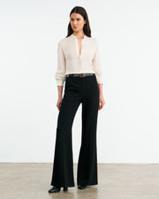 MONTAINE SILK BLOUSE IN IVORY