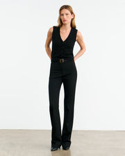 PORTER CASHMERE VEST IN BLACK